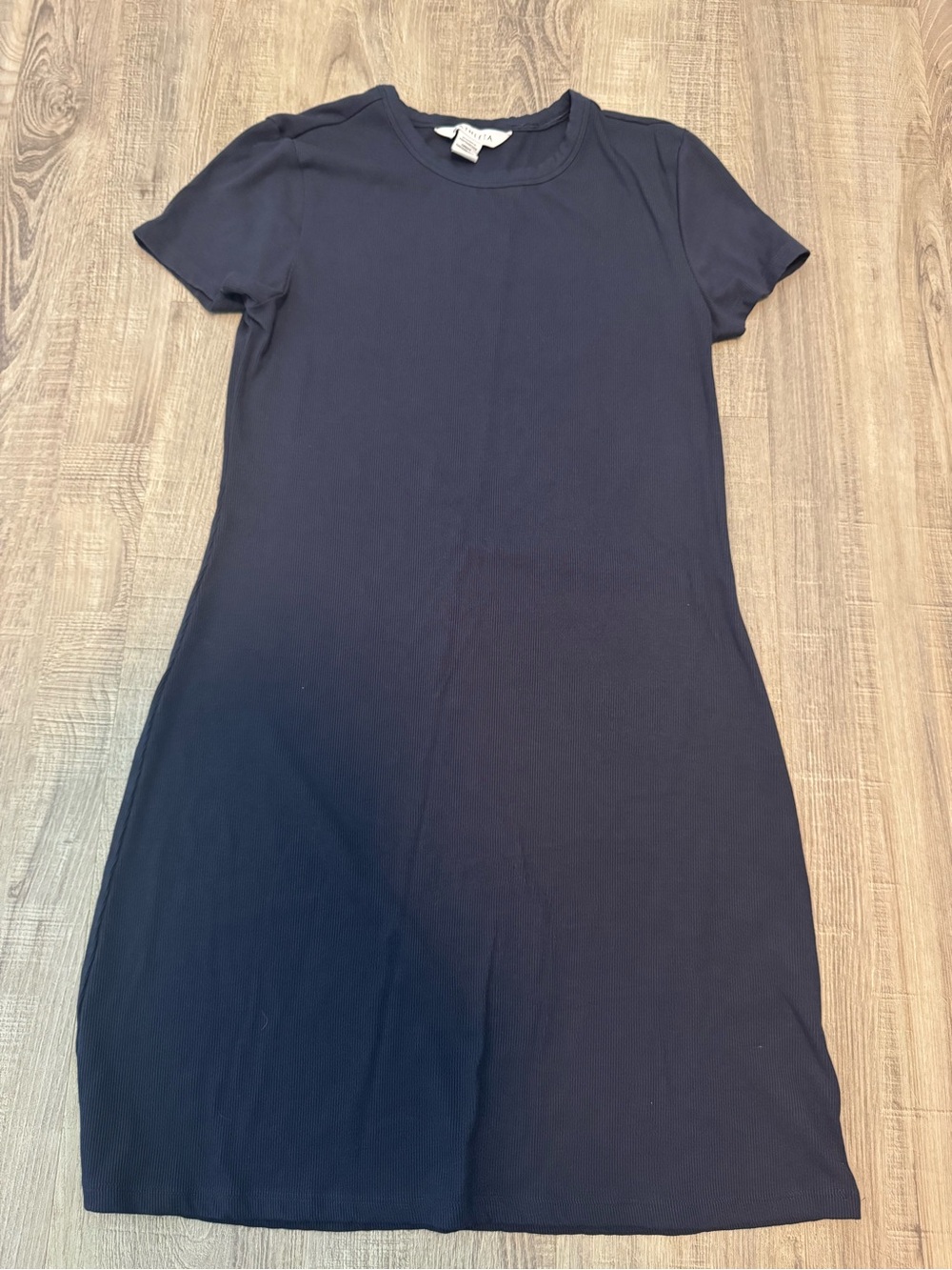 Athleta Navy Short-Sleeve Tunic Dress